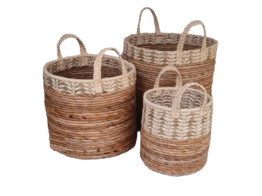 PANIER BANANE AVEC MOTIF 3-SET