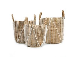 BANANA/MACRAME MAND 3-SET