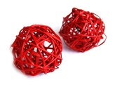 LATA BALL 6cm ROOD - 24st