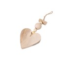 COEUR PENDENTIF EN BOIS PAULOWNIA 21 11 3.5cm